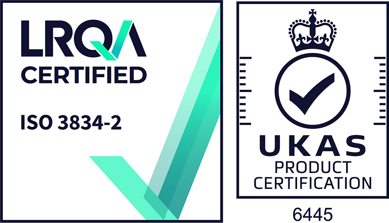 LRQA Certified ISO 3834